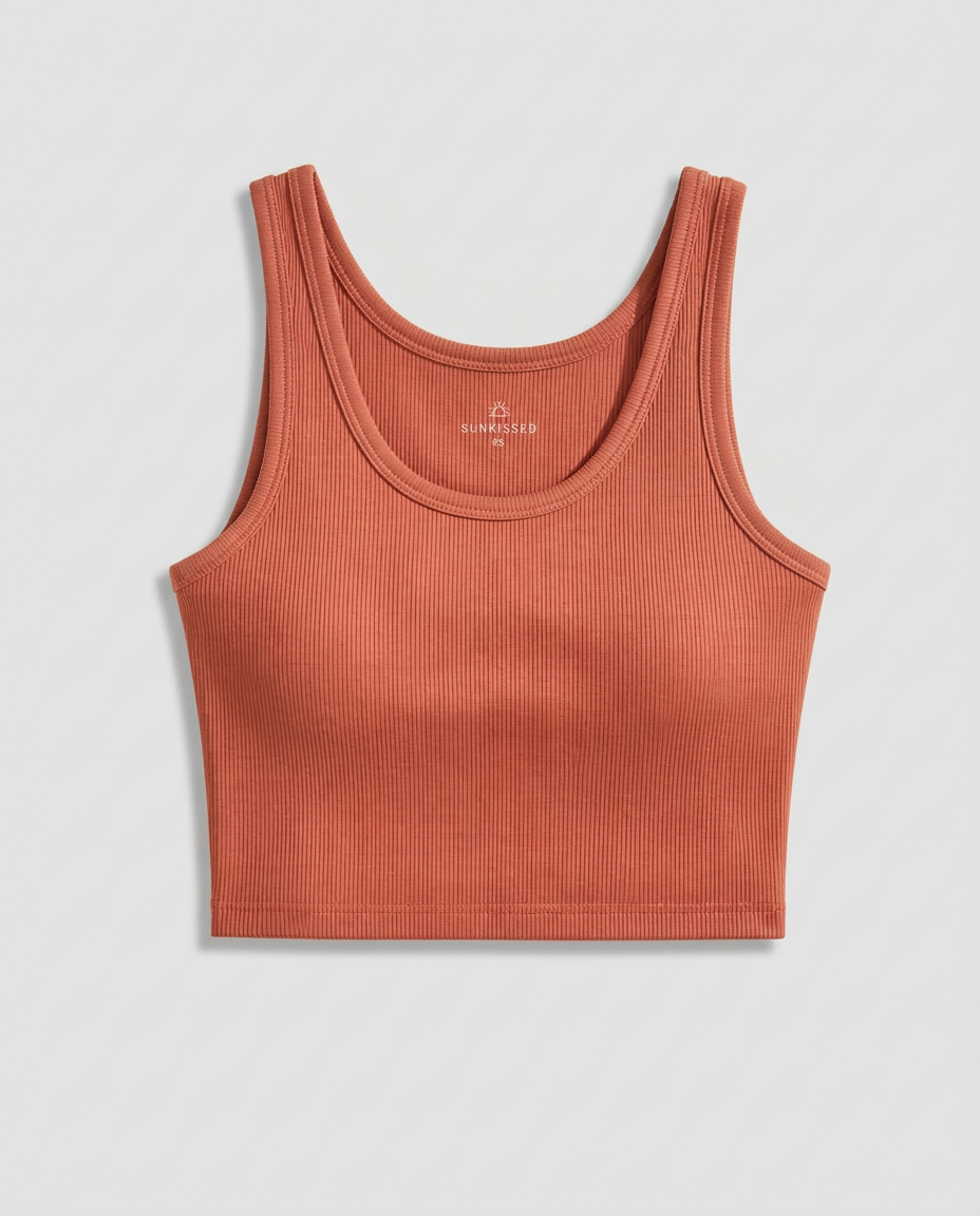 Ribbed Crop Tank Top